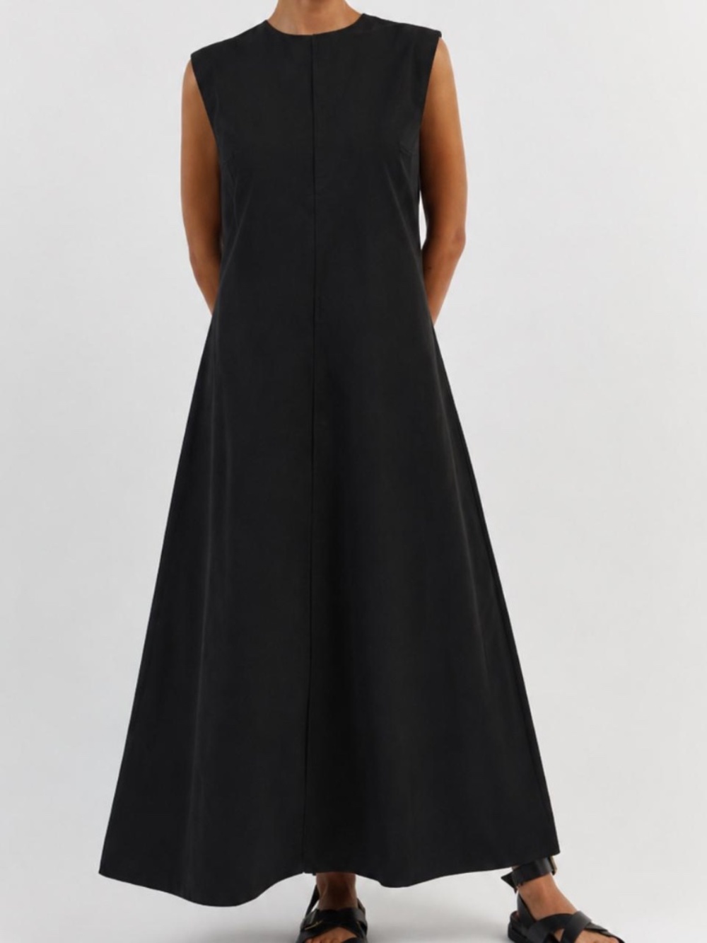 DISSH MAGGIE BLACK COTTON MAXI DRESS Size 2